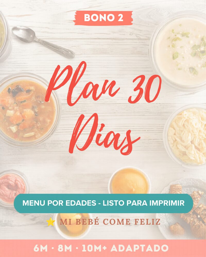 Bono 2: Plan 30 Días - Menú por Edades